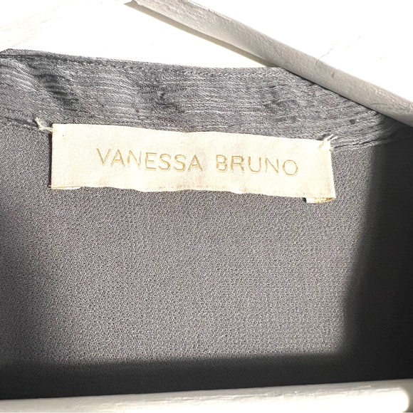 Vanessa Bruno Veronica Boho Chic Midi Dress Grey Size 6 - EU 38 - Picture 7 of 14